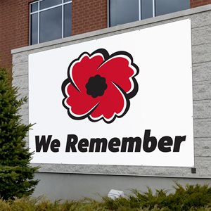 BANNER WE REMEMBER 15' X 20'
