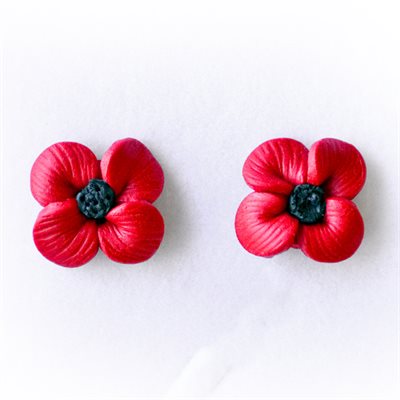 poppy earrings studs