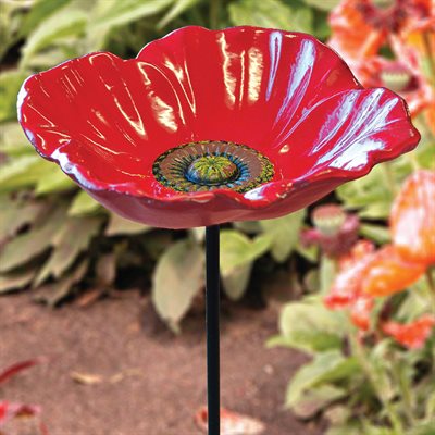 POPPY BIRD FEEDER (5 ¾” DIAMETER DISH)