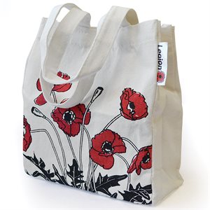 POPPY CANVAS SHOPPING TOTE SMALL