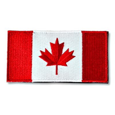 PATCH CANADA FLAG 2" X 4" HOOK & LOOP