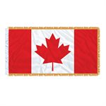 FLAG CANADA 6' X 3' SLEEVED & FRINGED