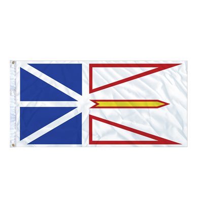 FLAG NEWFOUNDLAND AND LABRADOR 6' X 3' GROMMET (2)