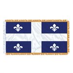 FLAG QUEBEC 54" X 27" SLEEVED & FRINGED