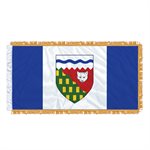 DRAPEAU TERRITOIRES DU NORD-OUEST  54" X 27" MANCHON & FRANGE