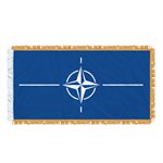 FLAG NATO  54" X 27" SLEEVED & FRINGED